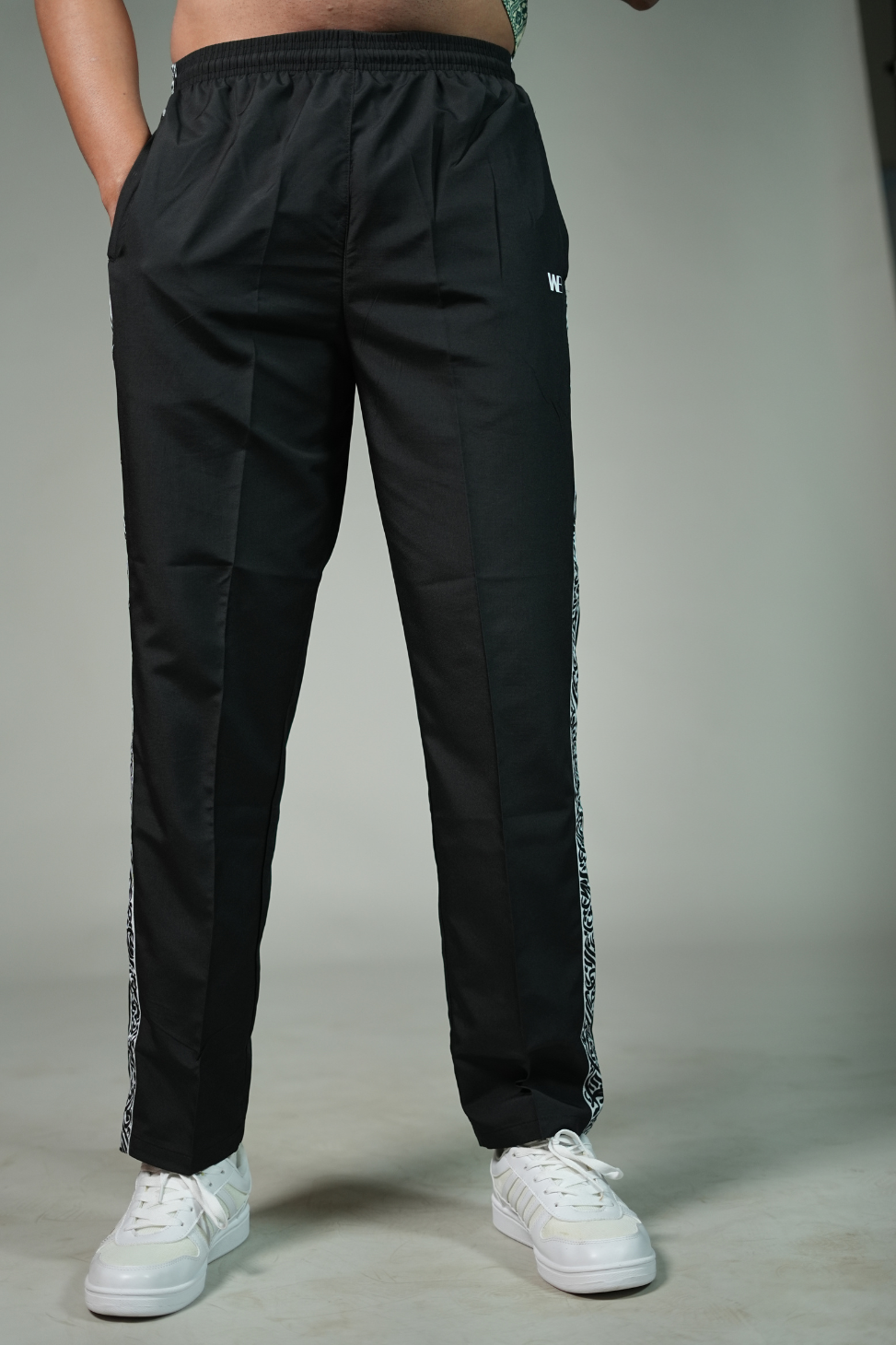 Tribal Print Straight Fit Trackpants