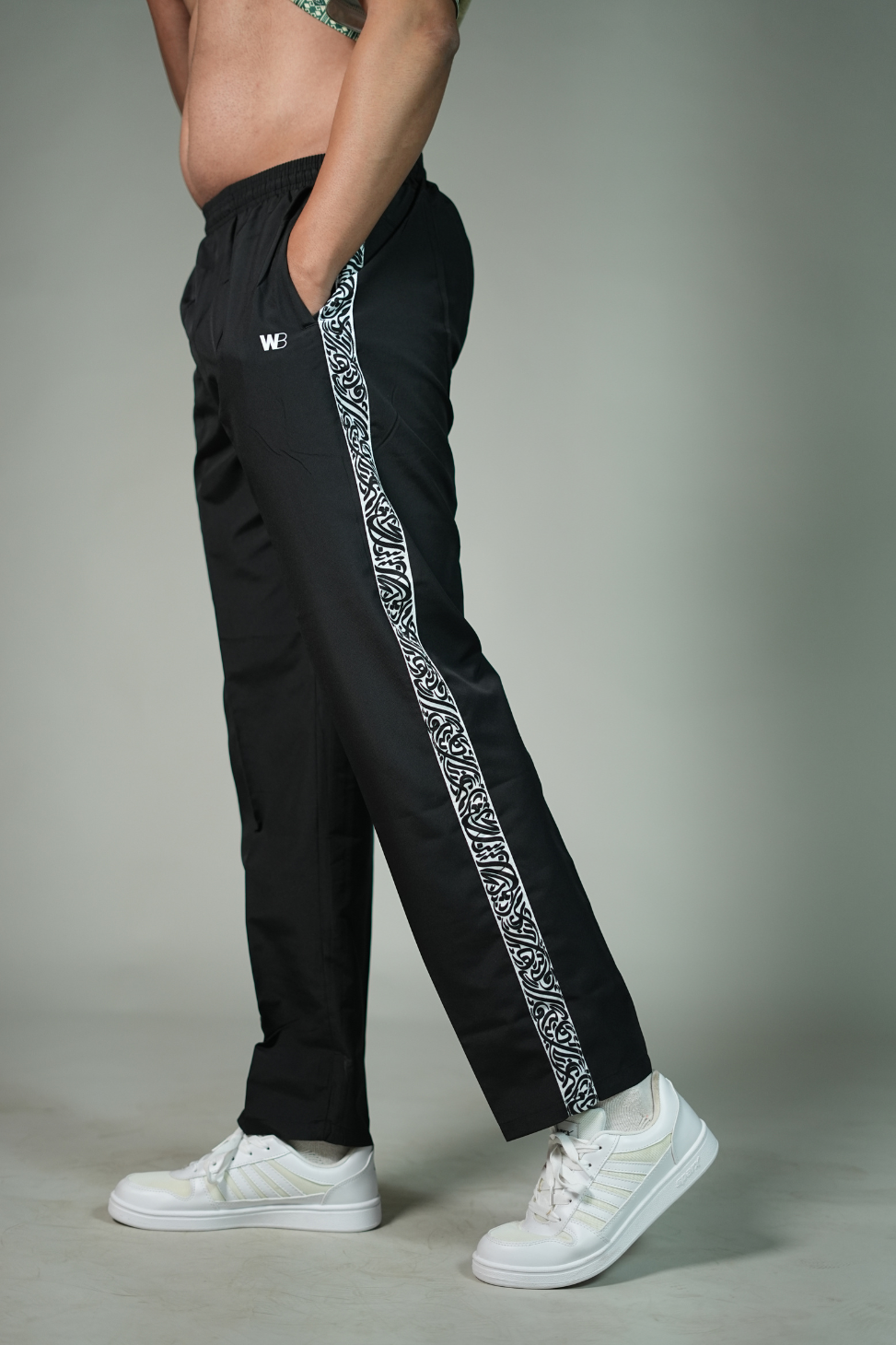 Tribal Print Straight Fit Trackpants