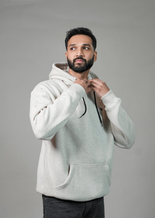 Grey Heavy Essentials Hoodie