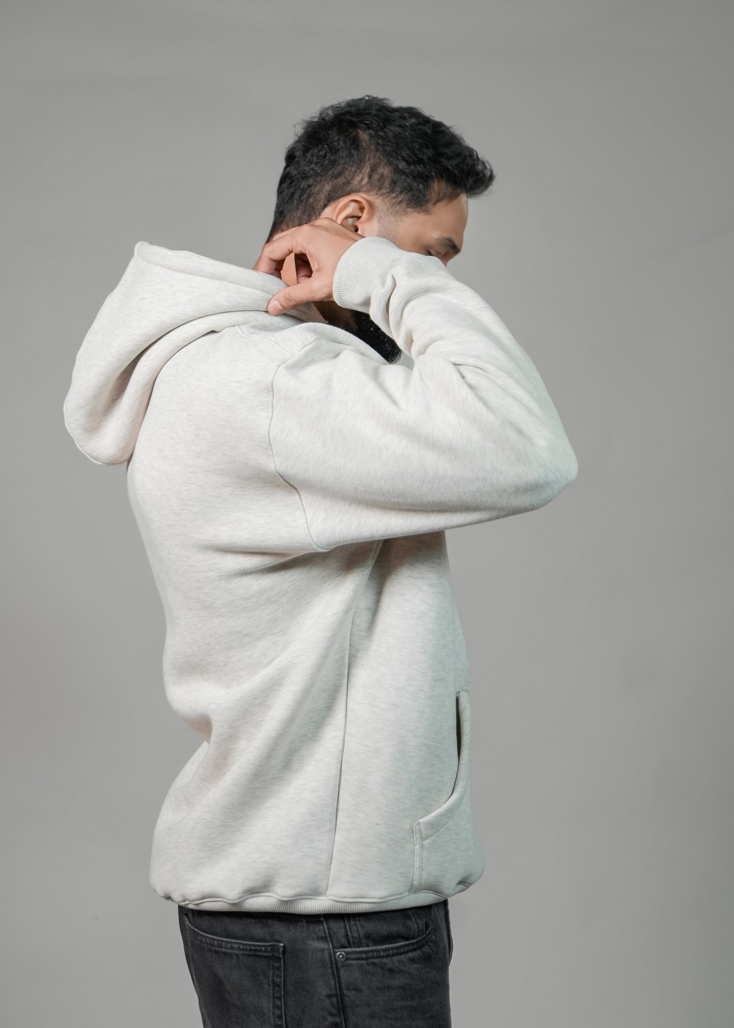 Grey Heavy Essentials Hoodie