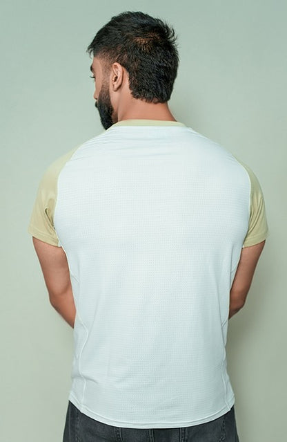 Beige Muscle Fit Performance T-shirt