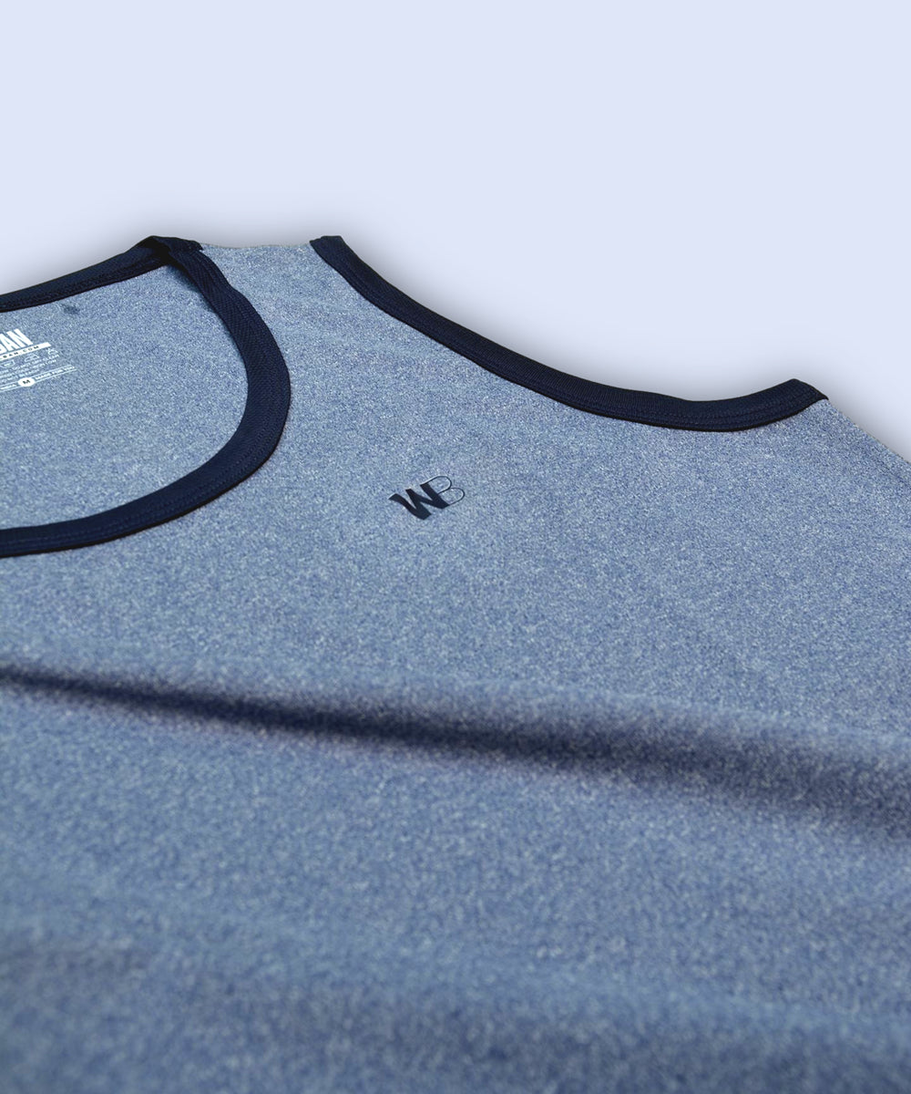 Melange Blue Tank Top