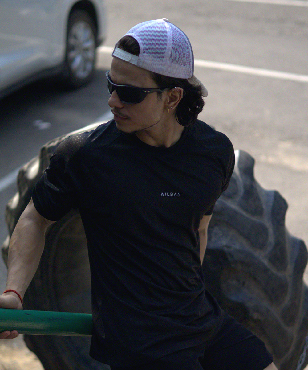 Black Regular Fit Performance T-shirt